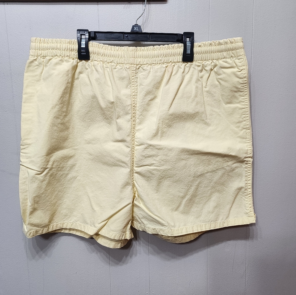 Islander Shorts Yellow XL Elastic Waist Casual Summer C250